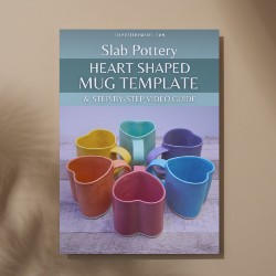 heart shaped mug template