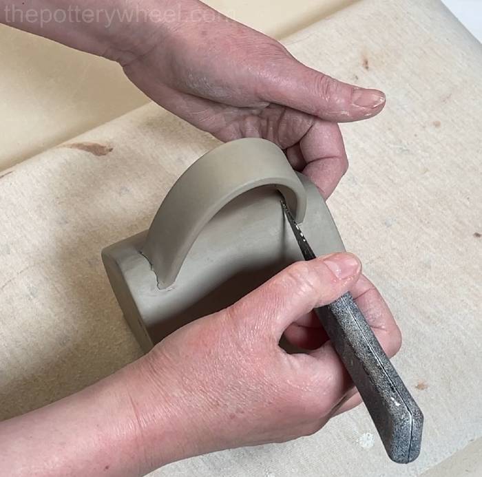 marking where to position the handle