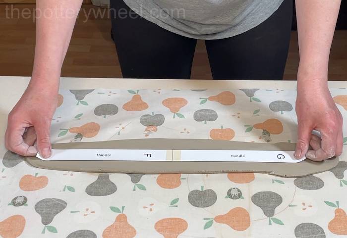 the flower jug handle template
