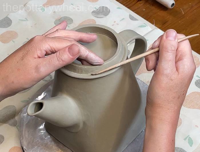 Blending the outside of the rim