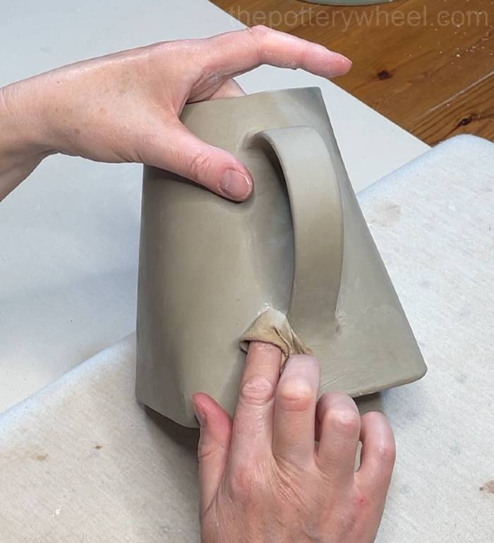 tidying up the handle