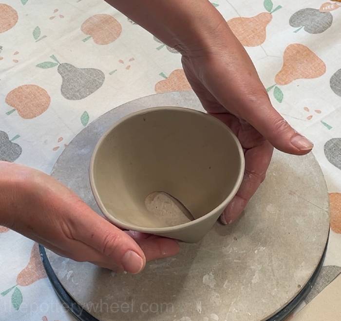 Shaping the wall of the pour-over coffee dripper