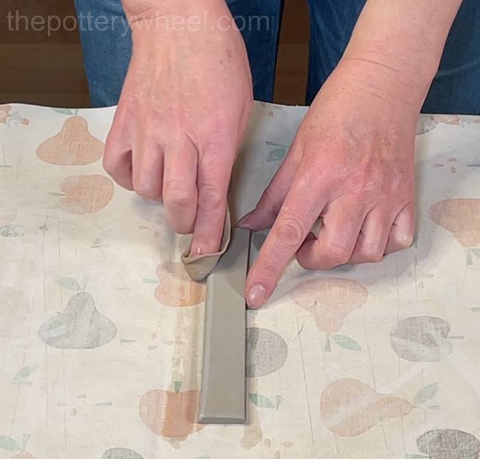 Smoothing the edges of the handle