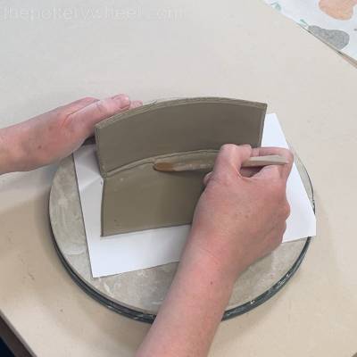Blend the clay coil into the join
