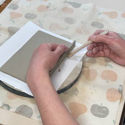 blend the base onto the long side strip