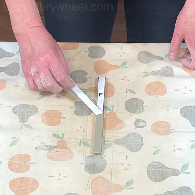 peeling away the template
