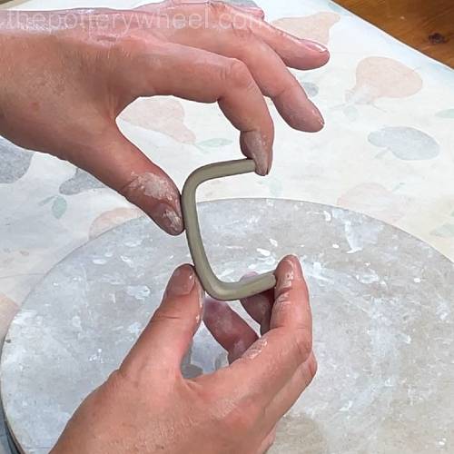 Bending the handle into shape