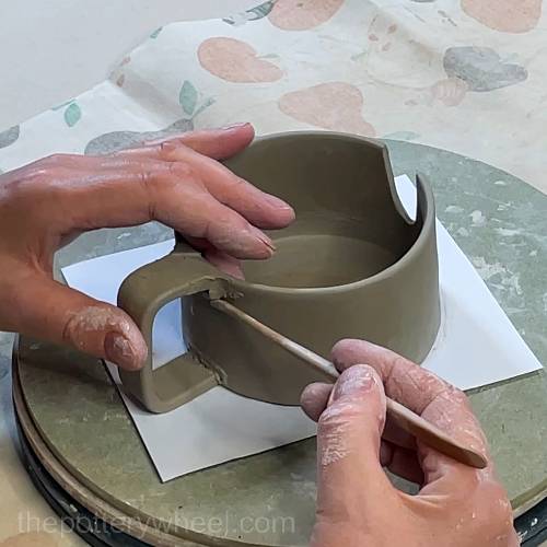 Blending a coil around the handle