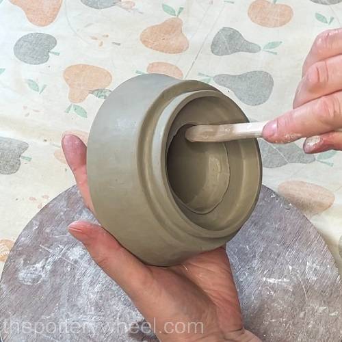 blending the inside of the cone